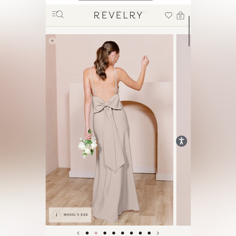 Steph Crepe Dress from Reverly in gold champagne
